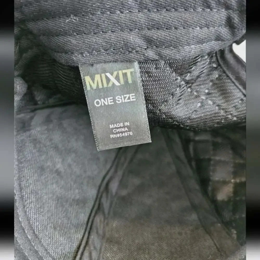 MIXIT Velvet Crosshatch Black Adjustable Women's Baseball Hat Cap